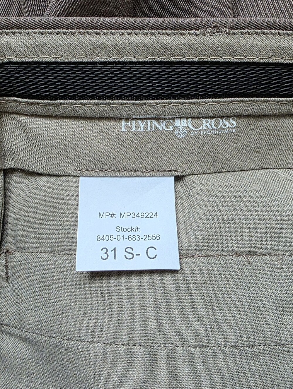 Flying Cross AGSU Classic Fit Trousers Heritage Taupe Men's Size 31 Short - Picture 5 of 6
